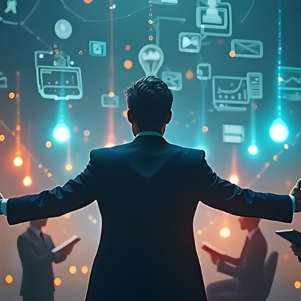 A man and a wmona sre sitting at a desk invloved in a discussion