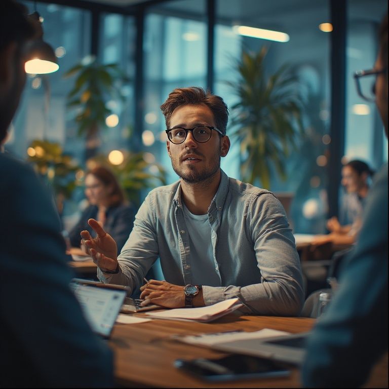 Glowing shield with an upward-trending bar graph in the center, surrounded by digital light rays and abstract technology icons, symbolizing cybersecurity and financial growth.