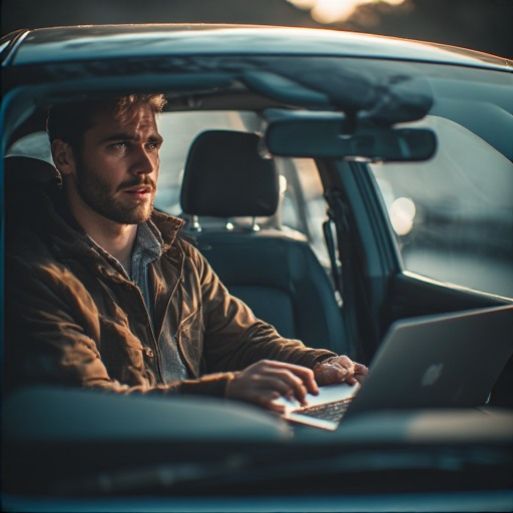 Glowing shield with an upward-trending bar graph in the center, surrounded by digital light rays and abstract technology icons, symbolizing cybersecurity and financial growth.