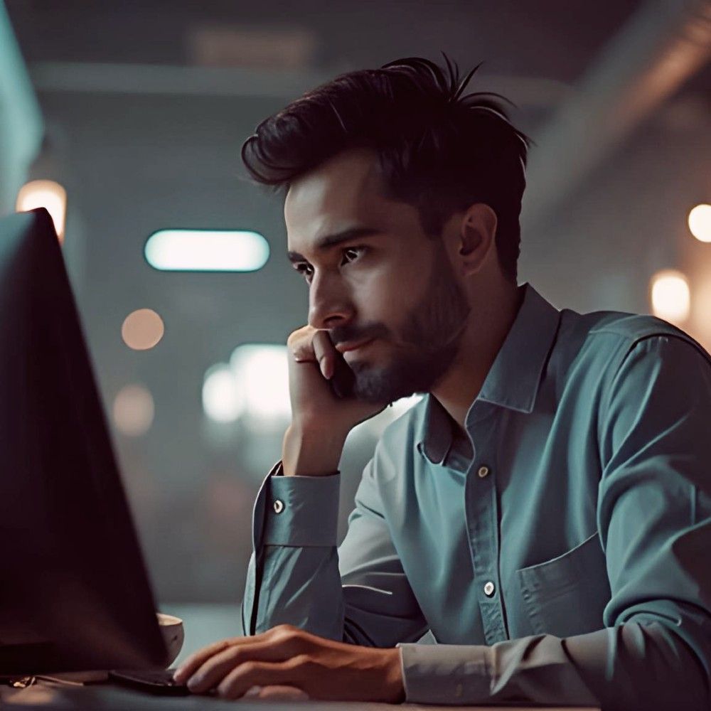 Glowing shield with an upward-trending bar graph in the center, surrounded by digital light rays and abstract technology icons, symbolizing cybersecurity and financial growth.