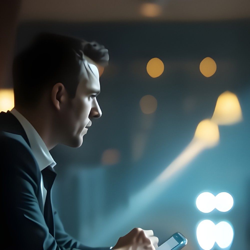 Glowing shield with an upward-trending bar graph in the center, surrounded by digital light rays and abstract technology icons, symbolizing cybersecurity and financial growth.